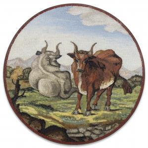ANONYMOUS,depicting two resting bulls,Christie's GB 2018-10-23