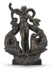 ANONYMOUS,DOORKNOCKER WITH NEPTUNE AND TWO HIPPOCAMPS,19th century,Sotheby's GB 2017-12-05