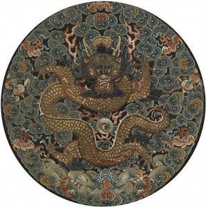 ANONYMOUS,dragon roundel,19th century,Lempertz DE 2017-12-09