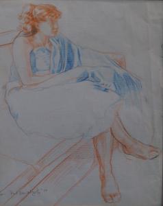ANONYMOUS,Draped female nude,1979,Rosebery's GB 2015-02-07