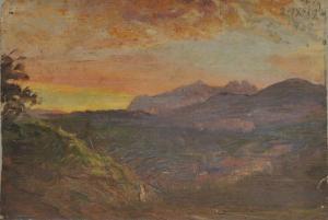 ANONYMOUS,Effet de soleil dans un paysage,1909,EVE FR 2010-06-14