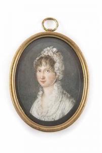 ANONYMOUS,Einer jungen Dame,1820,Palais Dorotheum AT 2017-11-14