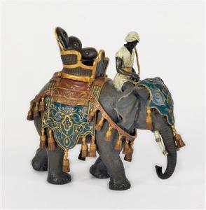 ANONYMOUS,Elefant mit Reiter,Palais Dorotheum AT 2016-04-20