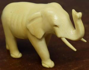 ANONYMOUS,elephant with raised tusk,20th century,Keys GB 2019-08-28