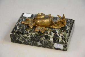 ANONYMOUS,Escargot presse-papier en bronze,Rops BE 2018-09-16
