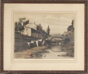 ANONYMOUS,European river scene,Dargate Auction Gallery US 2009-02-06