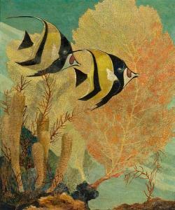 ANONYMOUS,Fan Coral and Fish on the Reef,1935,Bonhams GB 2010-06-22