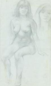 ANONYMOUS,Female nude,1960,Burstow and Hewett GB 2013-05-01