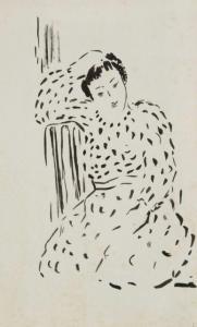 ANONYMOUS,Femme assise dans un intérieur,Artcurial | Briest - Poulain - F. Tajan FR 2013-02-06