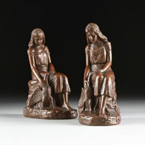ANONYMOUS,FIGURAL "ARTBRONZ" BOOKENDS,Simpson Galleries US 2019-02-09