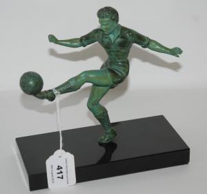 ANONYMOUS,figure of a footballer,20th Century,Great Western GB 2019-08-24