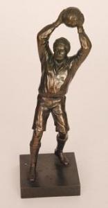 ANONYMOUS,figure of a goalkeeper with arms raised throwing ,Fieldings Auctioneers Limited 2016-09-03