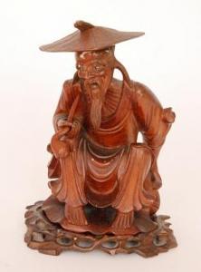 ANONYMOUS,figure of a seated sage with detachable hat and p,Fieldings Auctioneers Limited 2016-11-12