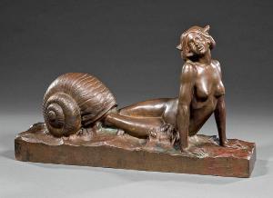 ANONYMOUS,Figure of a Woman with Shell,Neal Auction Company US 2019-04-13