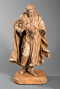 ANONYMOUS,Figure of St. Joseph and the Christ Child,Neal Auction Company US 2019-04-13