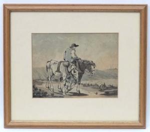 ANONYMOUS,Figure returning home with two heavy horses,Dickins GB 2017-01-27