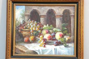 ANONYMOUS,Frutta in un paesaggio", olio su tela , firmato in,Il Ponte Casa D'aste Srl IT 2009-01-27