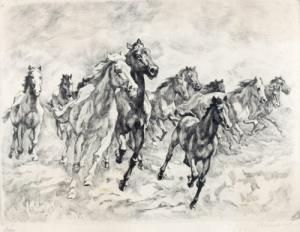 ANONYMOUS,Galoppierende Pferde,DAWO Auktionen DE 2013-09-25
