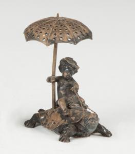 ANONYMOUS,Girl with umbrella on turtle,Cottone US 2015-11-14
