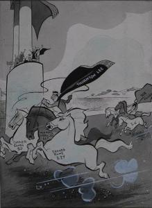 ANONYMOUS,Gladiator race between Thornton Lee and Bob Feller.,1941,Illustration House US 2007-09-20