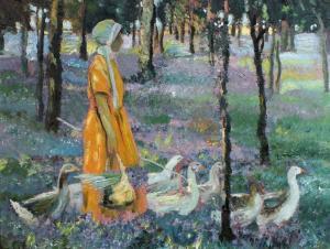 ANONYMOUS,Goose Girl,Gormleys Art Auctions GB 2015-06-02