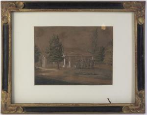 ANONYMOUS,Greek Revival home in a landscape,Hindman US 2014-02-19