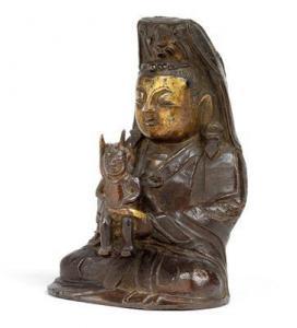 ANONYMOUS,Guanyin with a child,17th century,Palais Dorotheum AT 2018-09-13
