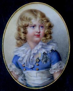 ANONYMOUS,Half length Portrait of Young boy with blonde curls,Fonsie Mealy Auctioneers IE 2017-03-07