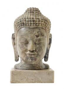 ANONYMOUS,Head of Buddha having a subtle smile,Hindman US 2017-09-25