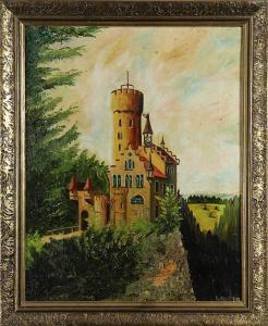 ANONYMOUS,Hillside Castle,20th century,Clars Auction Gallery US 2017-09-16