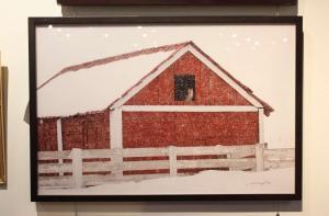 ANONYMOUS,Horned Owl in a Red Barn,2007,Maynards CA 2018-11-14