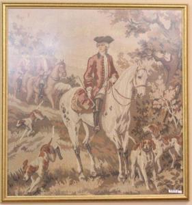 ANONYMOUS,Hunting scene with horse and rider and dogs,Wickliff & Associates US 2015-03-28