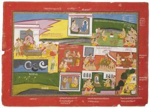 ANONYMOUS,ILLUSTRATION FROM A BHAGAVATA PURANA SERIES DATIA,1820,Christie's GB 2018-03-21