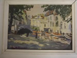 ANONYMOUS,Impressionist town scene with river,Crow's Auction Gallery GB 2016-12-07
