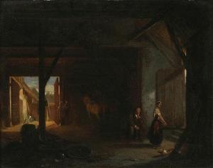 ANONYMOUS,In the stable,1860,Bernaerts BE 2018-03-19