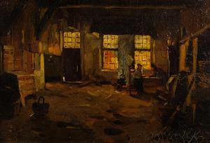 ANONYMOUS,Interior scene,19th century,Mallams GB 2018-06-07