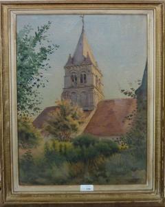 ANONYMOUS,L'église Saint Vaast,1916,Auxerre Enchères FR 2012-04-15