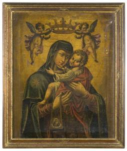 ANONYMOUS,LA MADONNA DELLO SCAPOLARE,17th century,Babuino IT 2018-05-21