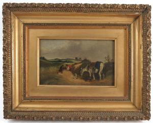 ANONYMOUS,landscape with figures on a lane with horse and do,19th century,Serrell Philip 2018-07-05