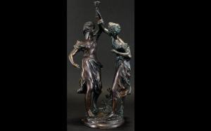 ANONYMOUS,Large figure group in the form of two classical maidens,Gerrards GB 2018-10-18
