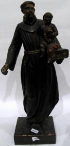 ANONYMOUS,Large figure of monk holding child,The Cotswold Auction Company GB 2018-01-23