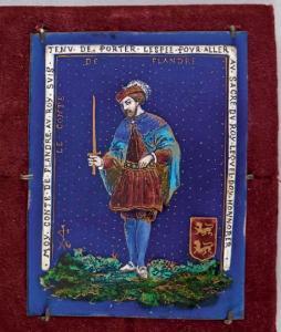 ANONYMOUS,le comte de Flandres en pieds tenant son épée,19th century,Beaussant-Lefèvre FR 2018-06-15