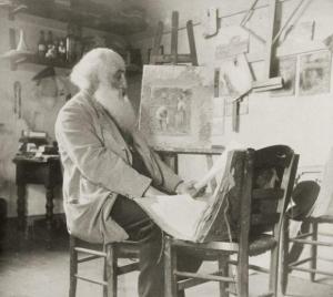 ANONYMOUS,Le peintre Paul-Emile Pissarro dans son atelier.,Ader FR 2010-11-17