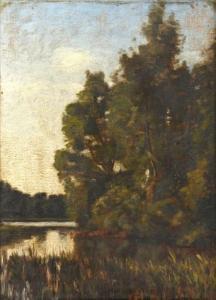 ANONYMOUS,Les grands arbres près de l'étang,Art Richelieu FR 2016-06-05