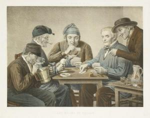 ANONYMOUS,Les Malins du village (joueurs de cartes).,Ader FR 2012-12-12