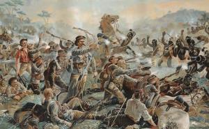 ANONYMOUS,LIEUT COL ANTHONY DURNFORD AT THE BATTLE OF ISANDLWANA,1879,Mellors & Kirk GB 2014-11-26