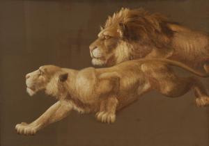 ANONYMOUS,Lion et lionne,Brussels Art Auction BE 2015-03-31