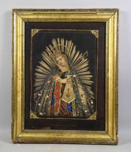 ANONYMOUS,MADONNA BRASS PICTURE,Dargate Auction Gallery US 2019-06-02