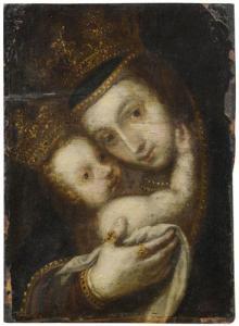 ANONYMOUS,Madonna con Bambino,17th century,Meeting Art IT 2019-02-16