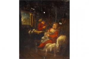ANONYMOUS,man and a lady in interior scene,Fellows & Sons GB 2015-10-06